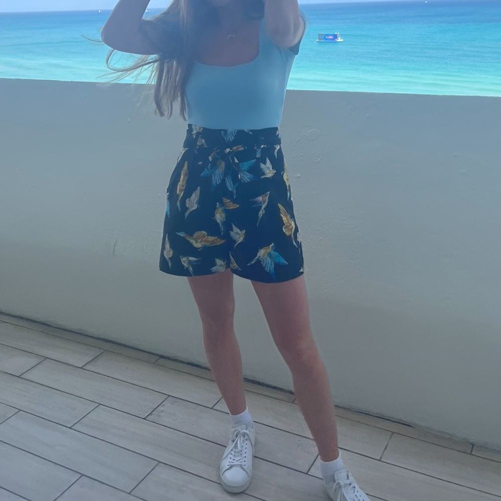 Shop bop body suit (size small $70) Zara shorts (size small $60)